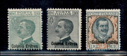Colonie - Eritrea - 1925 - Soprastampati (93/95) - Serie Completa - Gomma Integra - Otros & Sin Clasificación