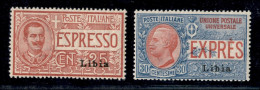 Colonie - Libia - 1915 - Espressi (1/2) - Serie Completa - Gomma Integra - Cert AG - Other & Unclassified