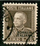 Colonie - Somalia - 1928 - 1,75 Lire Parmeggiani (118 Varietà) Usato - Soprastampa A Destra - Non Catalogato - Ottimamen - Altri & Non Classificati