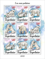 Togo 2023 Polar Bears. (249f49) OFFICIAL ISSUE - Bären