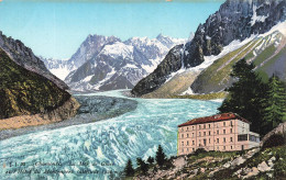 FRANCE - Chamonix - La Mer De Glace Et L'hôtel Du Montenvers - Carte Postale Ancienne - Chamonix-Mont-Blanc