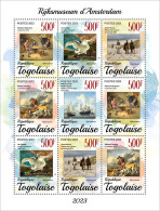 Togo 2023 Amsterdam Rijksmuseum. (249f51) OFFICIAL ISSUE - Musées