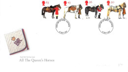 1997 Queen's Horses Unaddressed FDC Tt - 1991-2000 Dezimalausgaben