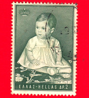 GRECIA - HELLAS - Usato - 1966 - 1° Anniversario Nascita Della Principessa Alexia - 2 - Usados