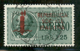 RSI - Provvisori - 1944 - 1,25 Lire Espresso (21/I) - Tiratura Di Firenze - Usato - Cert. Raybaudi - Otros & Sin Clasificación