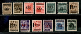 C.L.N. - Torino - 1945 - Soprastampati (Errani 1/13) - Serie Completa (13 Valori) - Gomma Integra - Other & Unclassified