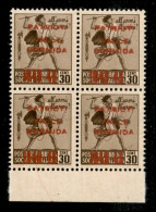 C.L.N. - Valle Bormida - 1945 - 30 Cent (4A) - Quartina Bordo Foglio - Gomma Integra - Raybaudi - Altri & Non Classificati