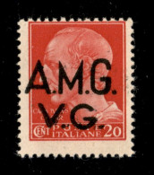 Trieste  - Trieste AMG VG - 1945 - 20 Cent (5p) Con Decalco E Tracce Di Doppia Soprastampa - Non Catalogato - Gomma Inte - Altri & Non Classificati