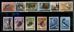 Trieste  - Trieste B - 1954 - Animali (101/112) - Serie Completa - Gomma Integra - Other & Unclassified