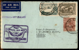 Aerogrammi  - Australia - 1934 (10 Aprile) - Australia Nuova Zelanda - Muller 104 - Aerogramma Per Atene - Altri & Non Classificati