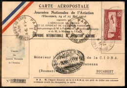 Aerogrammi  - Francia - 1931 (27 Maggio) - Parigi Bucarest Parigi - Muller 288 - Andere & Zonder Classificatie