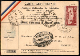 Aerogrammi  - Francia - 1931 (27 Maggio) - Parigi Bucarest Parigi - Muller 288 - Other & Unclassified