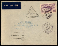 Aerogrammi  - Francia - 1935 (15 Maggio) - Parigi Madrid - Muller 351 - Aerogramma Del Volo - Other & Unclassified