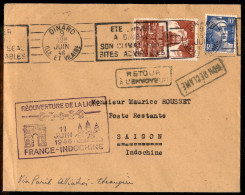 Aerogrammi  - Francia - 1946 (11 Giugno) - Parigi Saigon - Muller 532 - Aerogramma Da Dinard - Andere & Zonder Classificatie