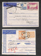 Aerogrammi  - India - Indie Olandesi - Due Aerogrammi Del 1932 Per L'Italia + Uno Del 1934 + Cinque Aerogrammi Del 1934  - Sonstige & Ohne Zuordnung