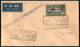 Aerogrammi  - India - 1934 (6 Dicembre) - Karachi Lahore - Muller 121a - Otros & Sin Clasificación