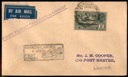 Aerogrammi  - India - 1935 (6 Dicembre) - Kharachi Lahore - Muller 121a - Otros & Sin Clasificación