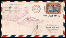 Aerogrammi  - Stati Uniti D'America - 1928 (1 Ottobre) - San Antonio  Laredo - Muller 252 - Aerogramma Del Volo - Other & Unclassified