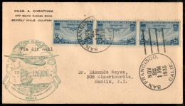 Aerogrammi  - Stati Uniti D'America - 1935 (22 Novembre) - San Francisco Manila - Muller 406 - Aerogramma Del Volo - Otros & Sin Clasificación