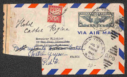 Aerogrammi  - Stati Uniti D'America - 1939/1941 - Quattro Aerogrammi Da New York A Cannes Nizza (due) E Ginevra Del Peri - Sonstige & Ohne Zuordnung