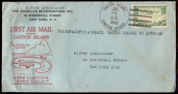 Aerogrammi  - Stati Uniti D'America - 1940 (15 Luglio) - Canton Auckland - Muller 442 - Aerogramma Per New York - Otros & Sin Clasificación