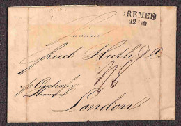 Europa - Germania - Frankfurt 1830 + Bremen 22/12 (1835) - Due Lettere Per Vervier A Londra - Otros & Sin Clasificación