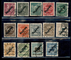 Europa - Germania - 1923 - Dienstmarken (75/88) - Serie Completa Usata - Other & Unclassified