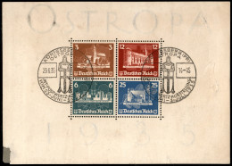 Europa - Germania - 1935 - Foglietto Ostropa (Block 3) Usato Con Annullo Speciale - Dentellatura In Parte Aperta - Angol - Otros & Sin Clasificación