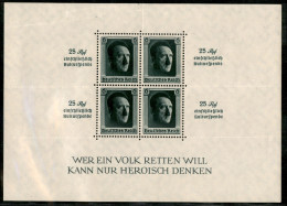 Europa - Germania - 1937 - Compleanno Hitler (Block 9) Con Donazione Cultura - Gomma Integra - Other & Unclassified