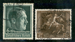 Europa - Germania - 1938 - Cavalli + Cancelliere (671+672) - Usati - Other & Unclassified