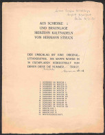 Europa - Germania - Hermann Struck - Aus Schierke Und Braunlage  Siebzehn Kaltnadeln (Probendruche) - In Folder Original - Altri & Non Classificati