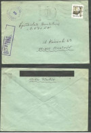 POLAND 1982 SOLIDARITY SOLIDARNOSC PERIOD MARTIAL LAW OCENZUROWANO CENSORED VIOLET CACHETS CENSOR 148??? TO BRWINOW - Storia Postale