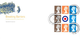 1998 £6.16 Speed Prestige Stamp Book Pane - Bureau HS (2) Unaddressed FDC Tt - 1991-2000 Em. Décimales