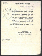 Prefilateliche&Documenti - Italia - 1822/1842 - Frosinone - Due Circolari E Stampa Per Bauco - Andere & Zonder Classificatie