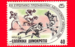 GRECIA - HELLAS - Usato - 1982 - Campionato Europeo Di Atletica - Corsa - Getto Del Peso - Salto In Alto - 40 - Gebraucht