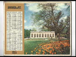 Almanach  Calendrier  P.T.T  -  La Poste -  1955 -  Monument - Palais - Grossformat : 1941-60
