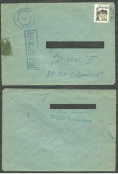 POLAND 198? SOLIDARITY SOLIDARNOSC PERIOD MARTIAL LAW OCENZUROWANO CENSORED BLUE CACHETS CENSOR 271 TO GDYNIA - Storia Postale