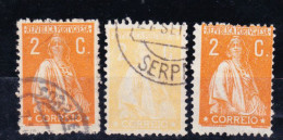 STAMPS-1917-PORTUGAL-ERROR-USED(NORMAL IS ORANGE)-SEE-SCAN - Ongebruikt