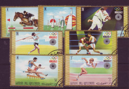 Asie - Umm Al Qiwan - Munich 72 - Jeux Olympiques D'été - 7 Timbres Différents - 6385 - Umm Al-Qaiwain