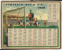 Almanach  Calendrier  P.T.T  -  La Poste -  1949  - Sport Football - Tamaño Grande : 1941-60