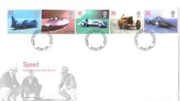 1998 Land Speed Record Unaddressed FDC Tt - 1991-2000 Decimal Issues