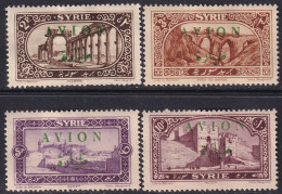 Syria 1925 Sc C26-9 Syrie Yt PA26-9 Air Post Set MH* All Heavy Hinged - Posta Aerea