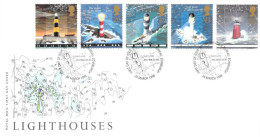 1998 Lighthouses (2) Unaddressed FDC Tt - 1991-2000 Dezimalausgaben