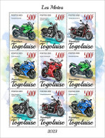 Togo 2023, Motorcycles, 9val In BF - Motorbikes