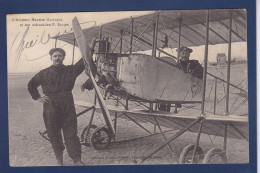 CPA Autographe Signature De Maurice Guillaux Aviateur Aviation Le Crotoy - Aviateurs & Astronautes