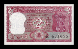 India 2 Rupees 1977-1982 Pick 53d Letter A Sign 82 Sc Unc - India