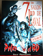 Affiche 7eme  Salon De La Bande-Dessinée De Laval 1998  Dessinateur Coyotte  Format 40x 30 Cm - Plakate & Offsets