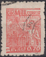 1955 Brasilien ° Mi:BR 888, Sn:BR 663, Yt:BR 465E, Steel Industry, Definitives, Cruzeiro - Used Stamps