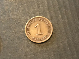 Münze Münzen Umlaufmünze Deutschland Kaiserreich 1 Pfennig 1906 Münzzeichen J - 1 Pfennig