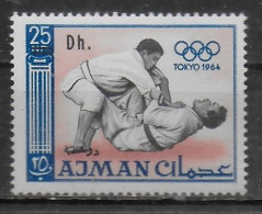 AJMAN  N°   * *   SURCHARGE DH   JO 1964   Judo - Judo